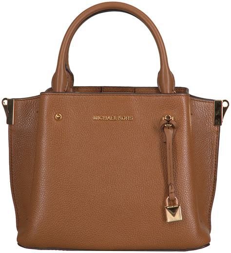 michael kors braune handtasche mit bommel|Michael Kors Taschen Braun kaufen .